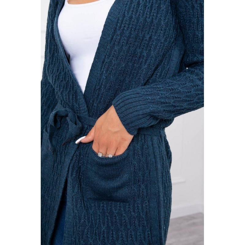 Modrý dámsky kardigán SN-7026