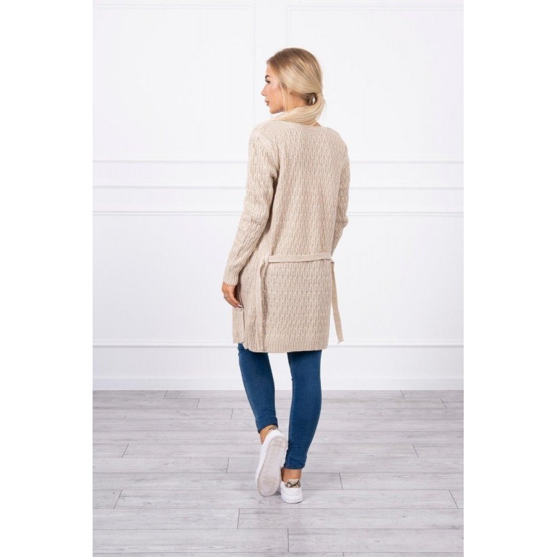 Béžový dámsky kardigán SN-7026