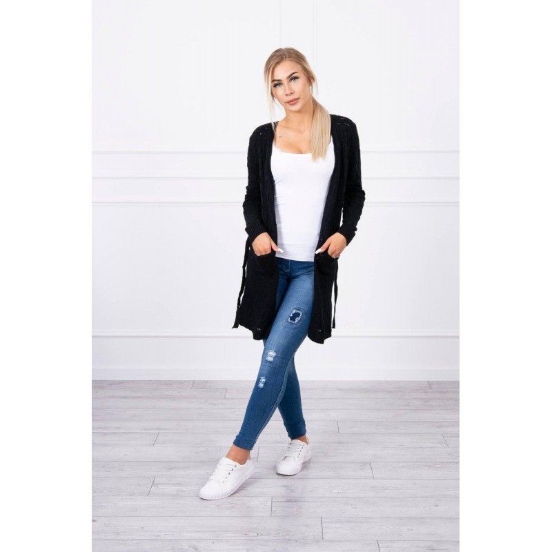 Kardigán pre dámy SN-7008 - čierny
