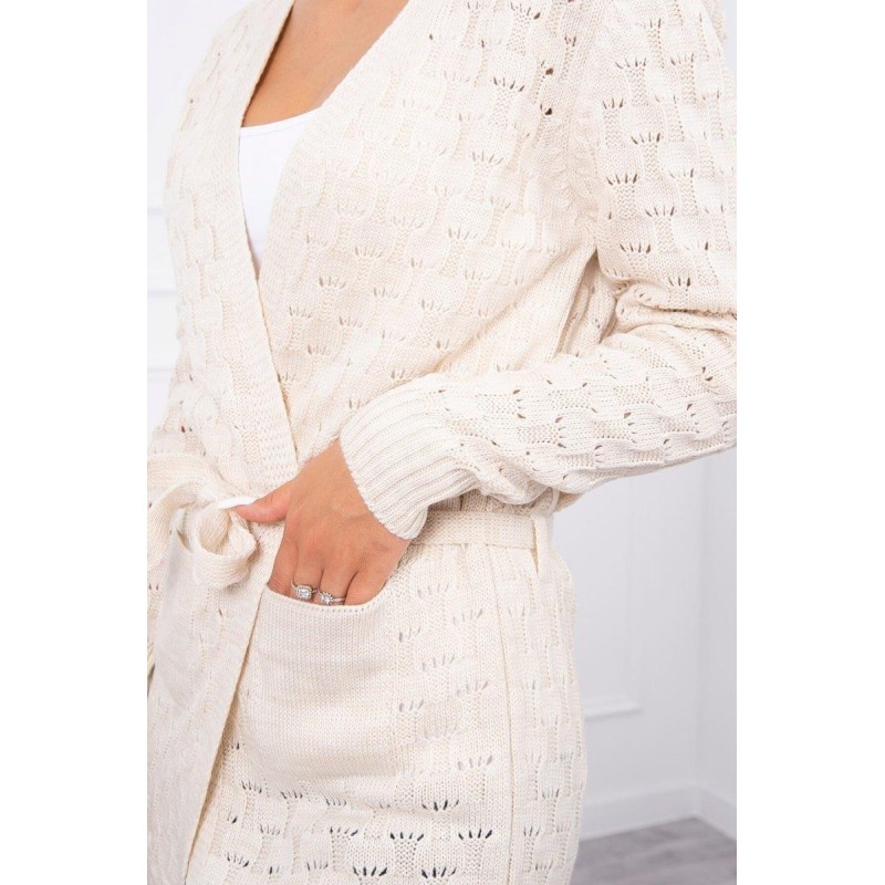 Kardigán pre dámy SN-7008 - béžový