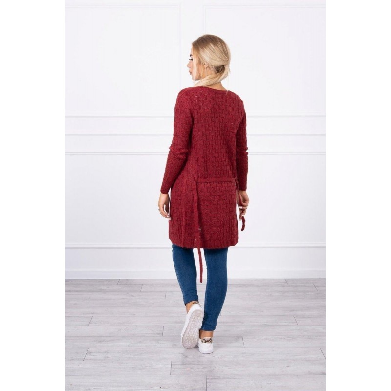 Kardigán pre dámy SN-7008 - bordový