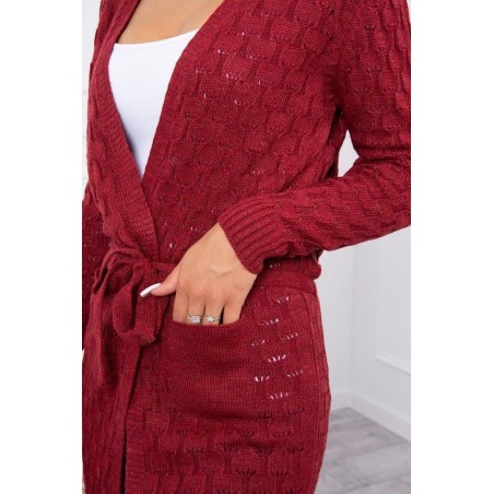 Kardigán pre dámy SN-7008 - bordový
