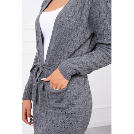 Kardigán pre dámy SN-7008 - grafitový