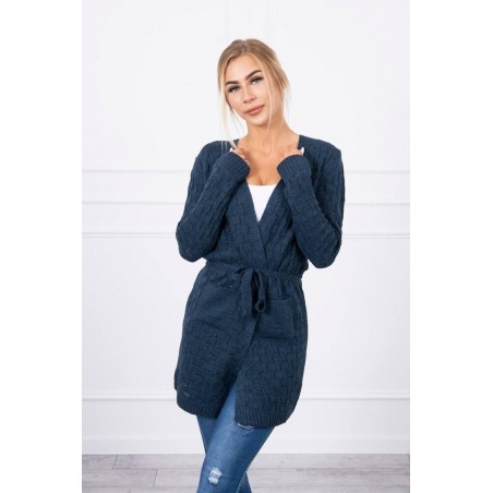 Kardigán pre dámy SN-7008 - modrý