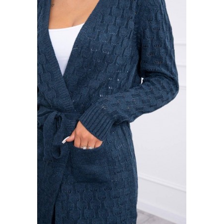 Kardigán pre dámy SN-7008 - modrý