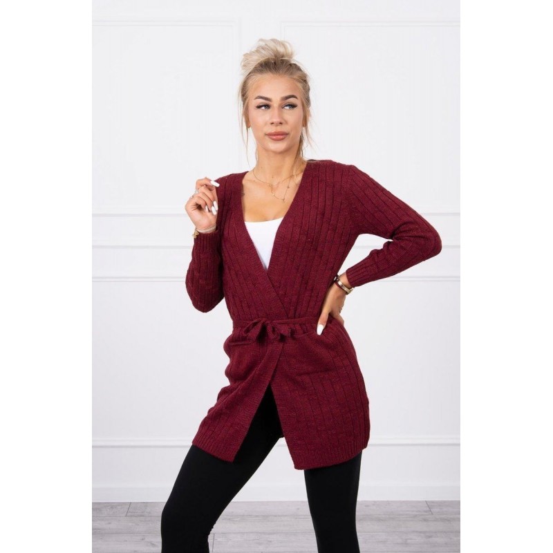 Dámsky kardigán SN-7025 - bordový