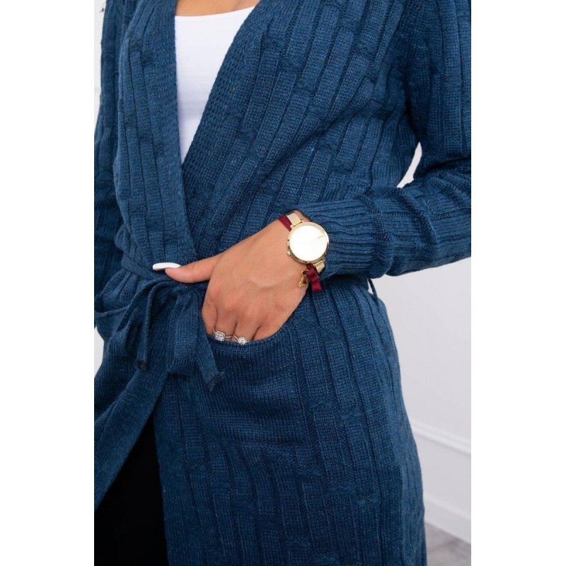 Dámsky kardigán SN-7025 - modrý