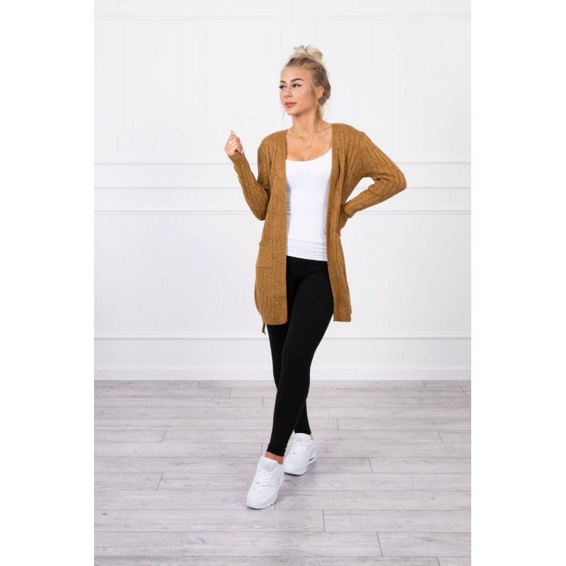 Dámsky kardigán SN-7025 - horčicový