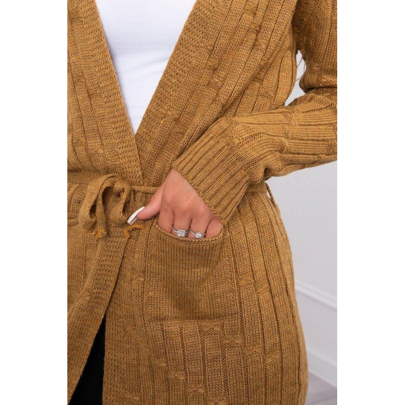 Dámsky kardigán SN-7025 - horčicový