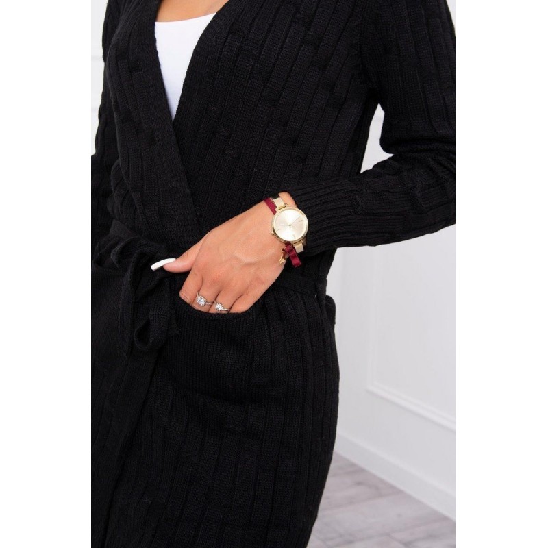 Dámsky kardigán SN-7025 - čierny