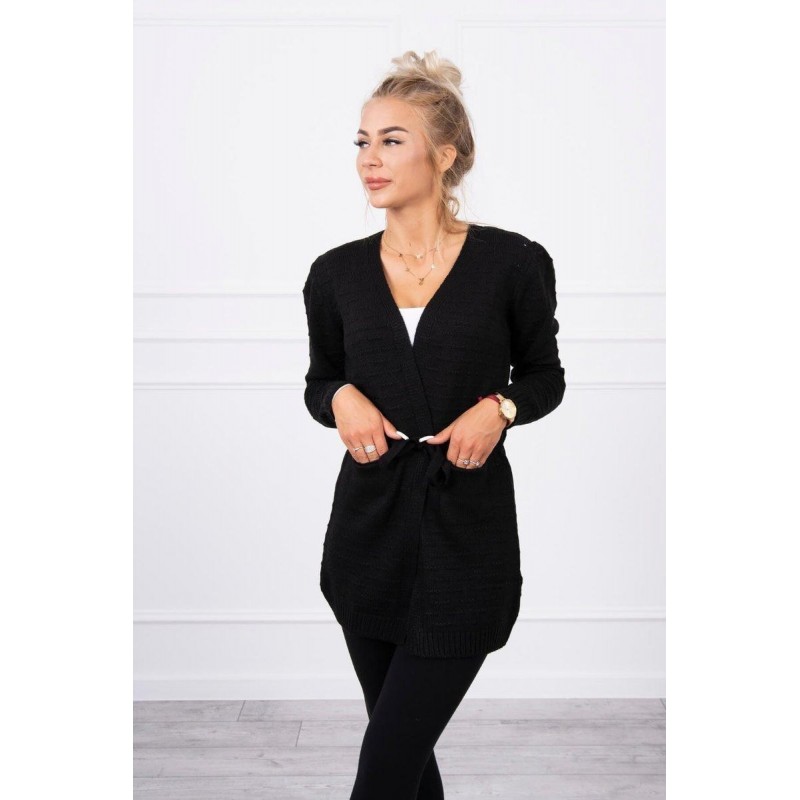 Dámsky čierny kardigán SN-7021