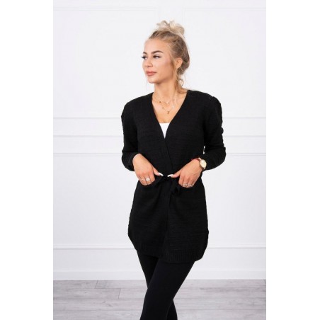 Dámsky čierny kardigán SN-7021