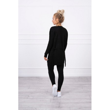 Dámsky čierny kardigán SN-7021