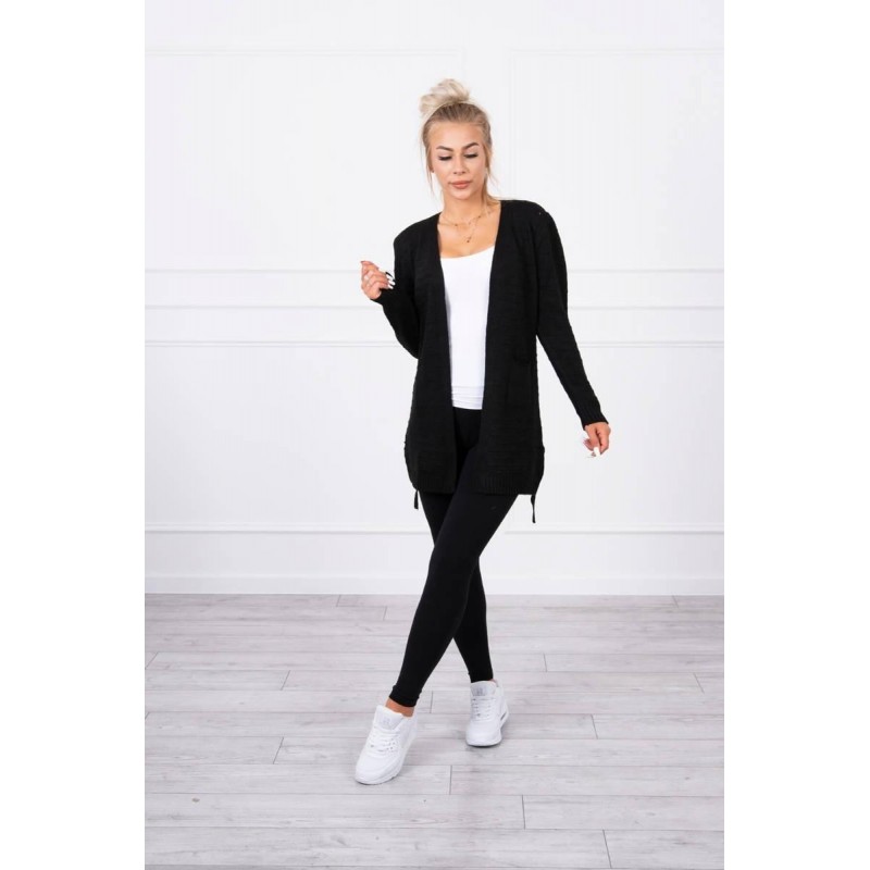 Dámsky čierny kardigán SN-7021