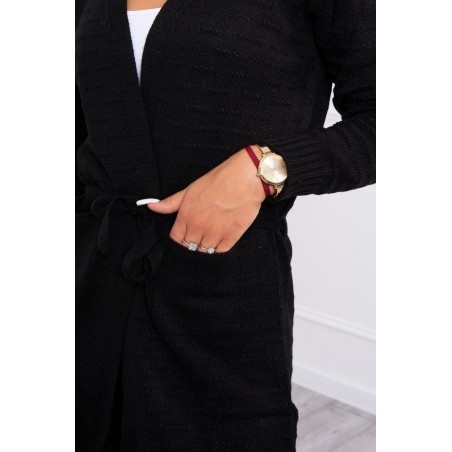 Dámsky čierny kardigán SN-7021