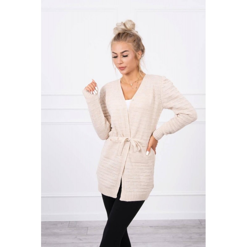 Dámsky béžový kardigán SN-7021