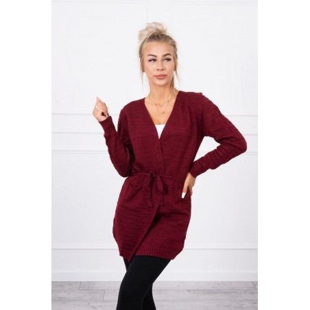 Dámsky bordový kardigán SN-7021