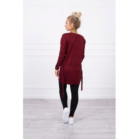 Dámsky bordový kardigán SN-7021