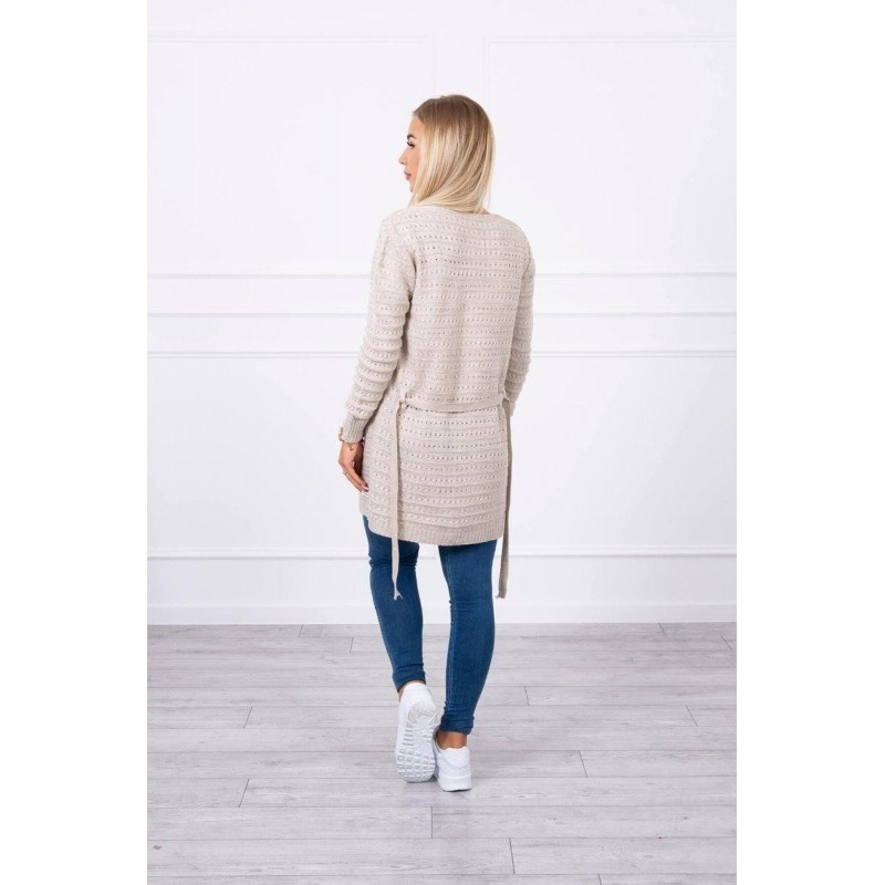 Béžový kardigán pre dámy SN-7031