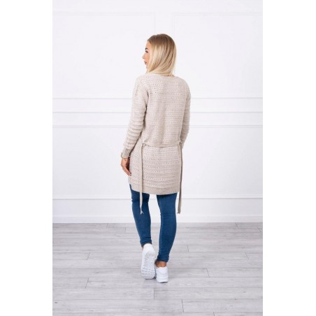 Béžový kardigán pre dámy SN-7031