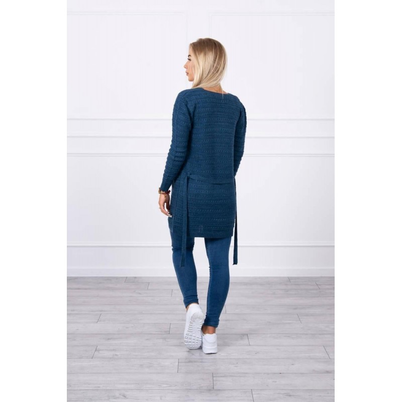Modrý kardigán pre dámy SN-7031