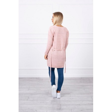 Ružový kardigán pre dámy SN-7031