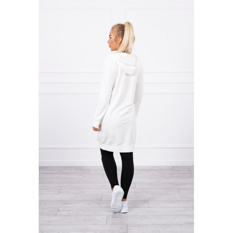 Dámska mikina s kapucňou 8924 - ecru