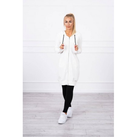Dámska mikina s kapucňou 8924 - ecru