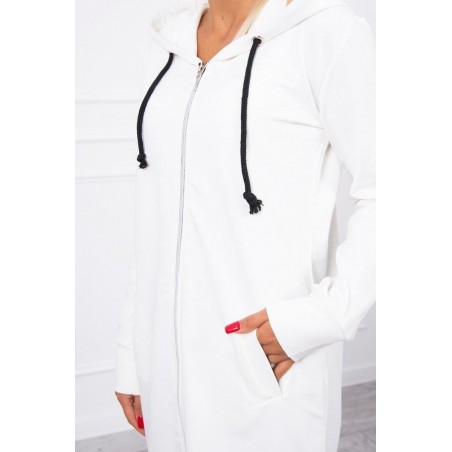 Dámska mikina s kapucňou 8924 - ecru