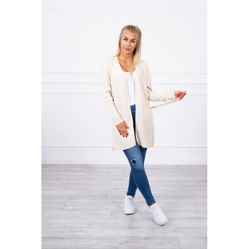 Dámsky béžový kardigán SN-7012
