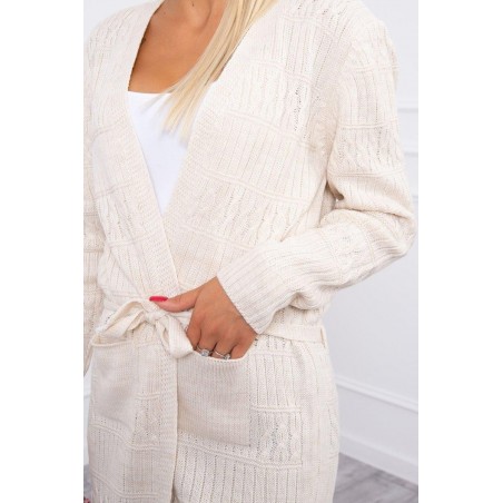 Dámsky béžový kardigán SN-7012
