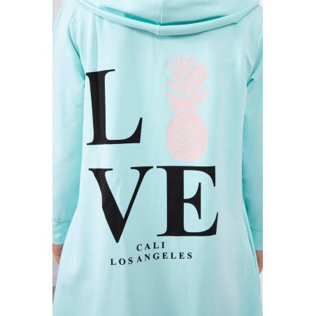 Kardigán s potlačou pre dámy 9113 - mätový