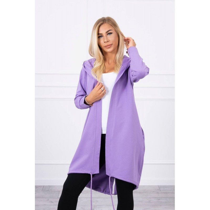 Kardigán s potlačou pre dámy 9113 - fialový