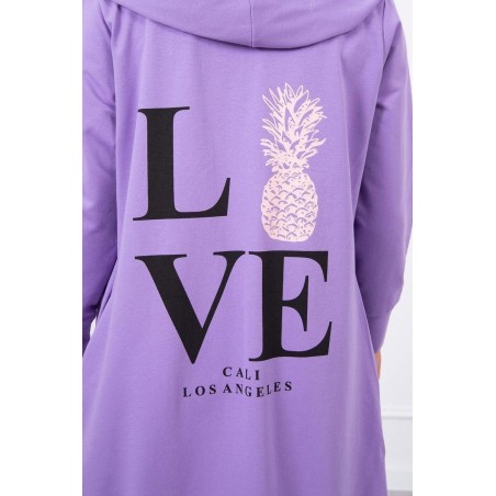 Kardigán s potlačou pre dámy 9113 - fialový