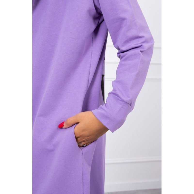 Kardigán s potlačou pre dámy 9113 - fialový