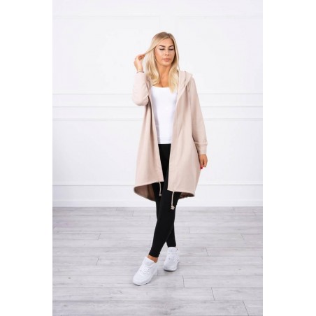 Kardigán s potlačou pre dámy 9113 - béžový