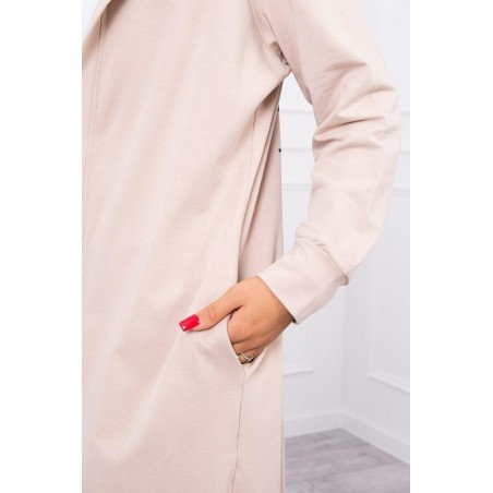 Kardigán s potlačou pre dámy 9113 - béžový