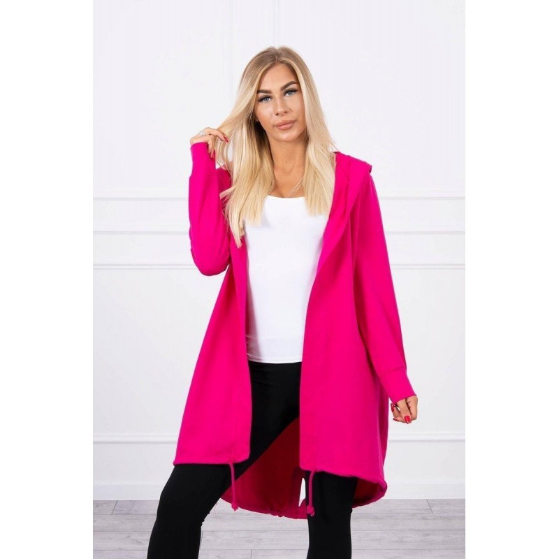 Kardigán s potlačou pre dámy 9113 - fuchsiový