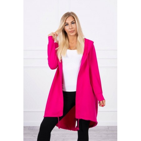 Kardigán s potlačou pre dámy 9113 - fuchsiový