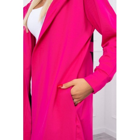 Kardigán s potlačou pre dámy 9113 - fuchsiový