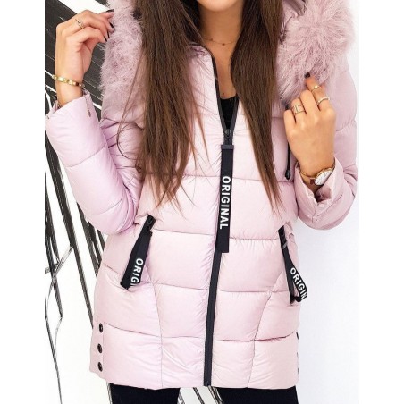 Dámska dlhá zimná bunda ORIGINAL MOVE TY1354 - ružová