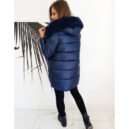 Dámska dlhá zimná bunda ORIGINAL MOVE TY1356 - tmavomodrá