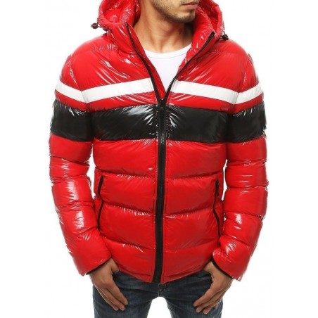 Zimná pánska bunda s kapucňou TX3421 - červená