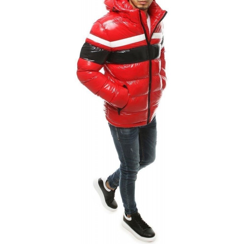 Zimná pánska bunda s kapucňou TX3421 - červená