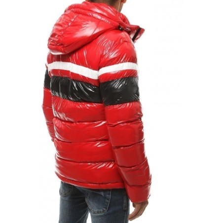 Zimná pánska bunda s kapucňou TX3421 - červená