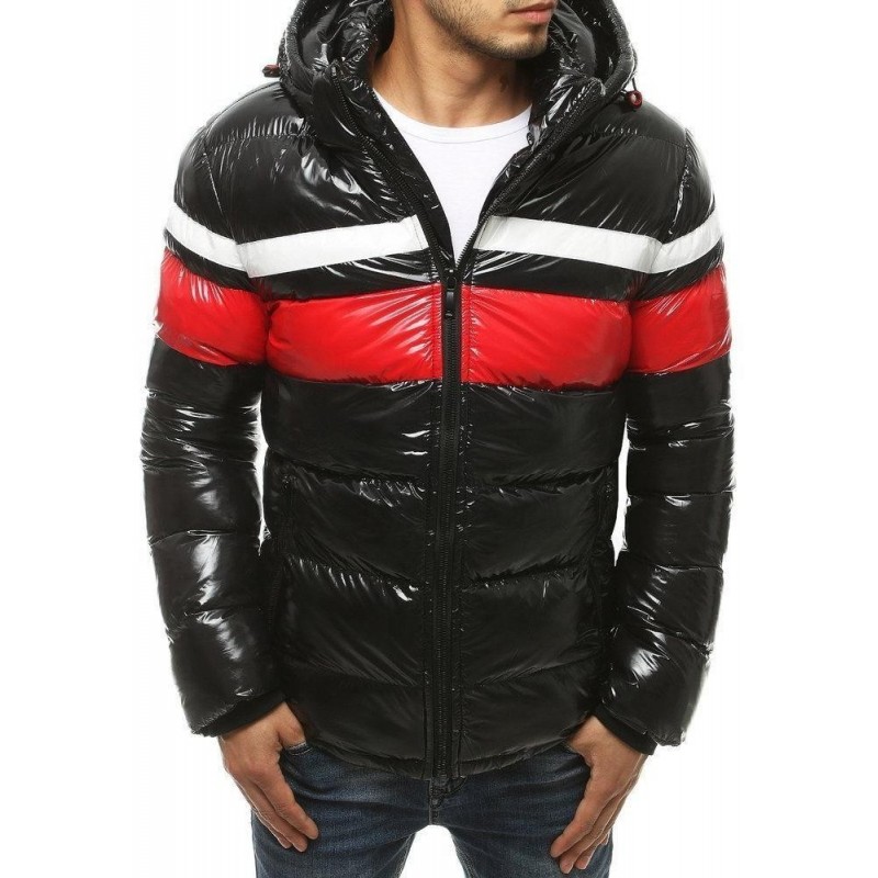 Zimná pánska bunda s kapucňou TX3422 - čierna