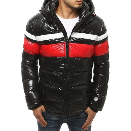 Zimná pánska bunda s kapucňou TX3422 - čierna