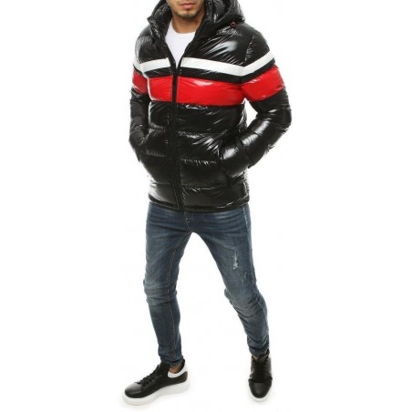 Zimná pánska bunda s kapucňou TX3422 - čierna