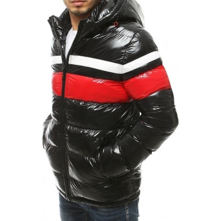 Zimná pánska bunda s kapucňou TX3422 - čierna