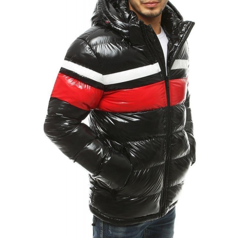 Zimná pánska bunda s kapucňou TX3422 - čierna